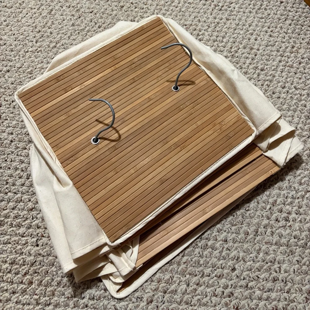 Hanging 6-Shelf Fabric Organizer in Light Beige